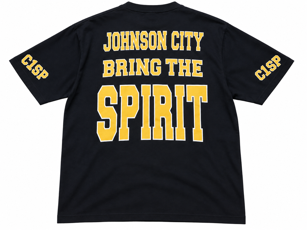 C1TY Spirit Navy and Gold Tee