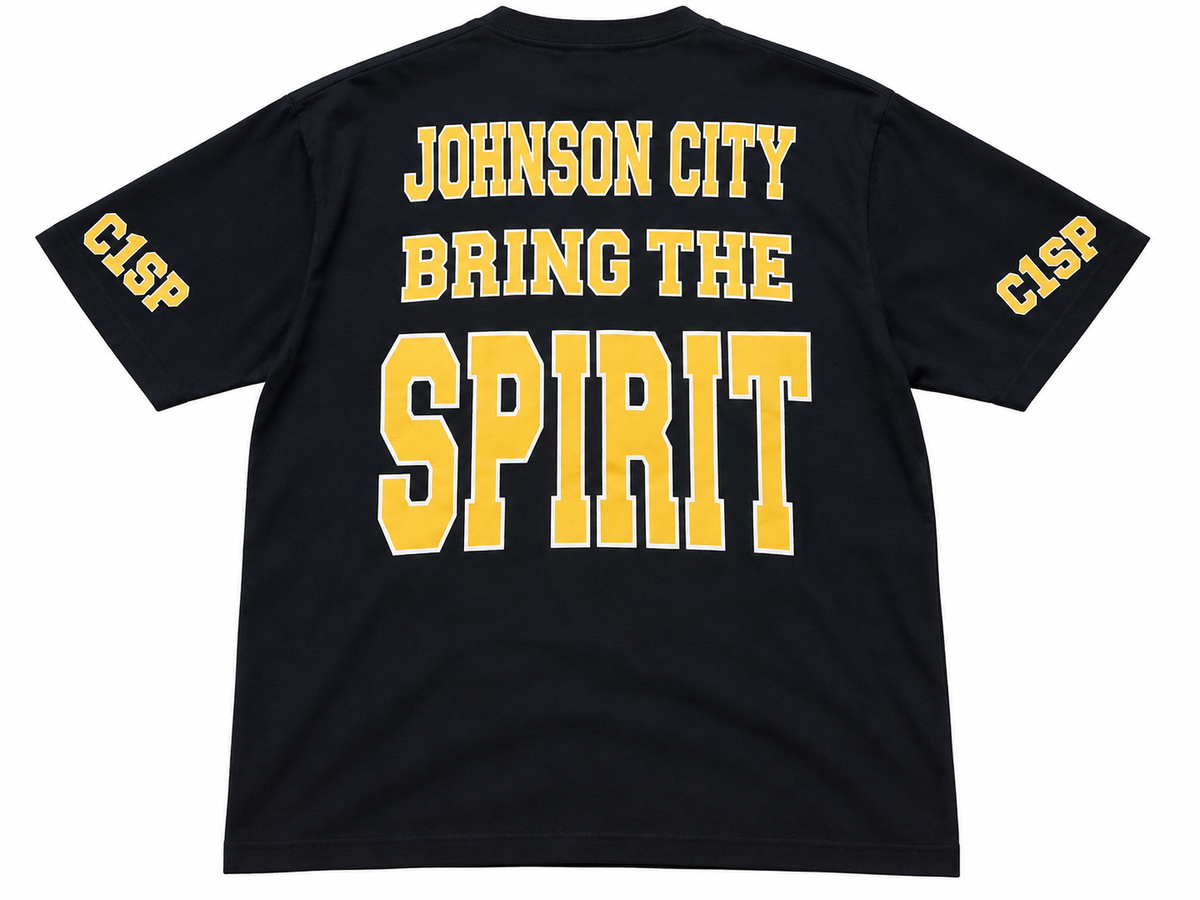C1TY Spirit Navy and Gold Tee
