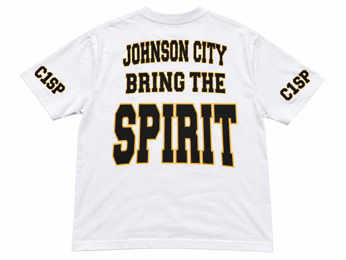 C1TY Spirit White and Navy Tee